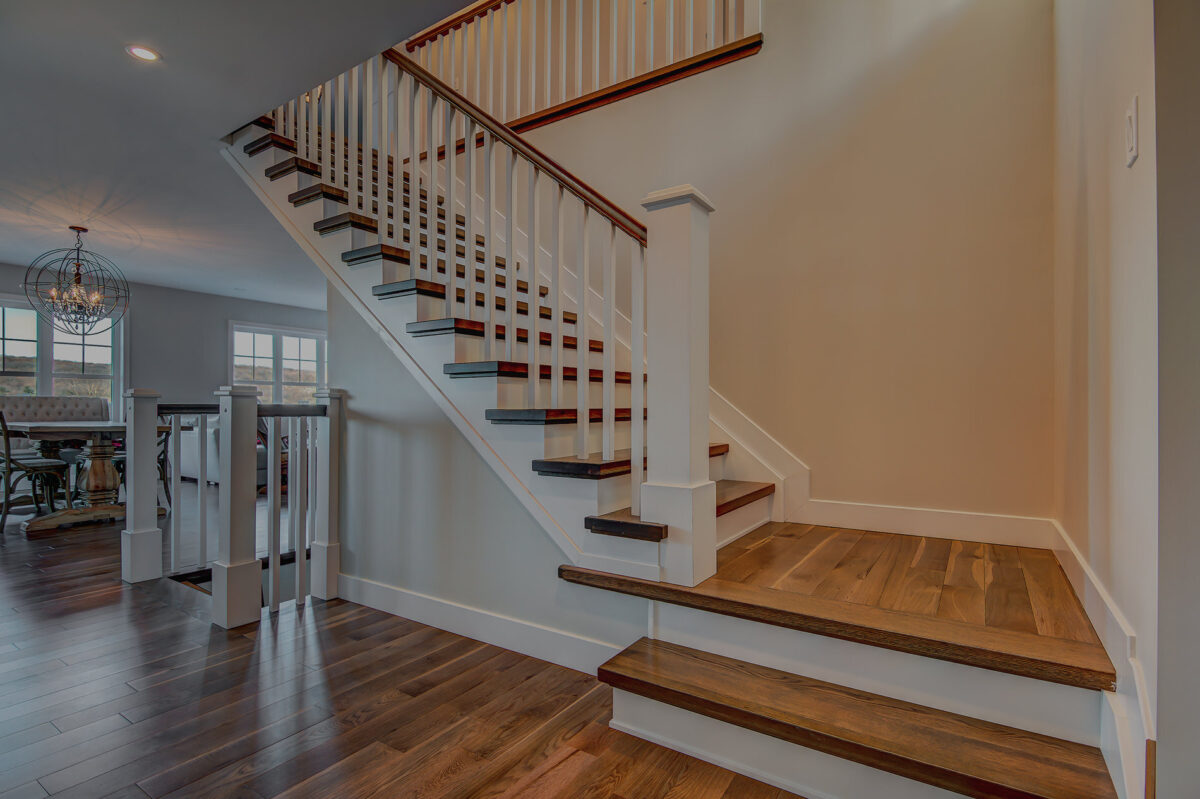 rampe d'escalier en bois